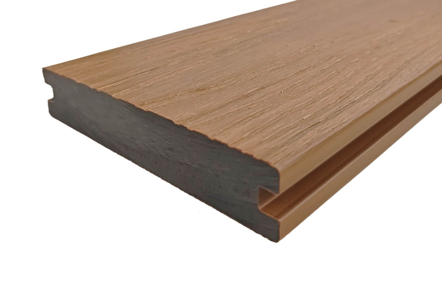 TimberLuxe composite decking — stairs with cable railing