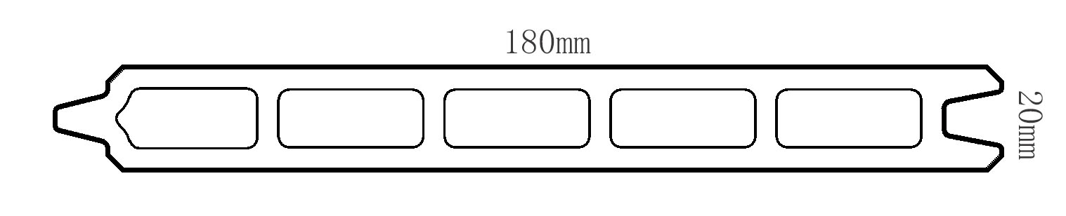 W180x20围栏板(共挤)_1 W180x20围栏板(共挤)_1