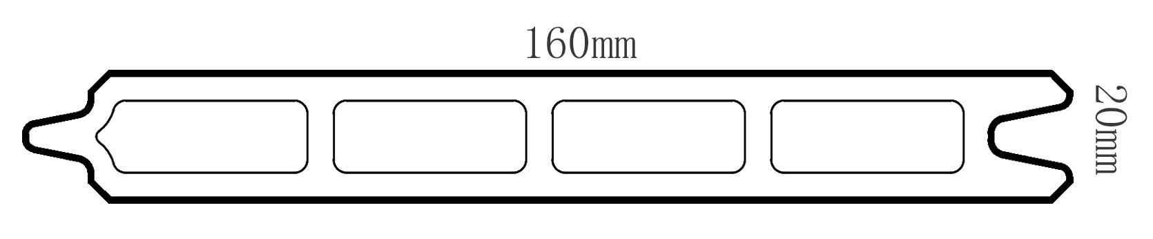 160x20栅栏板共挤 2.182-模型_1 160x20栅栏板共挤 2.182-模型_1